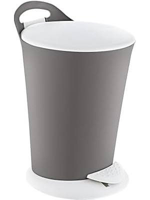 Skygo Pedallı Çöp Kovası Gri 6 Lt