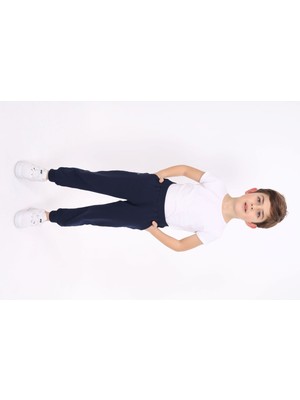 Toontoy Kız Çocuk Baskılı Beli Paçası Ribanalı Cepli Basic Jogger Eşofman Altı 2 Iplik