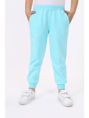 Toontoy Kız Çocuk Beli Paçası Ribanalı Cepli Basic Jogger Eşofman Altı 2 Iplik