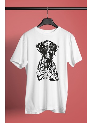 Darkhane Alman Shorthair - Köpek Baskılı Unisex Beyaz Tişört - T-Shirt UT007