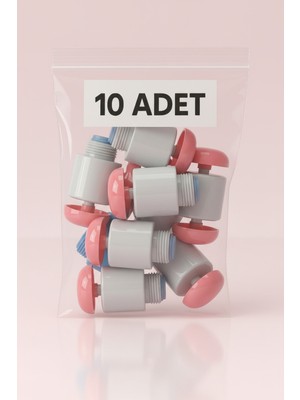 Tuncel Teknik Depolu  Sabunluk Sistemi Musluğu 10 Lu Paket - Pembe Butonlu Musluk