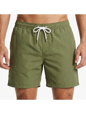 Estiva Erkek Tek Renk Tactel Deniz Şortu