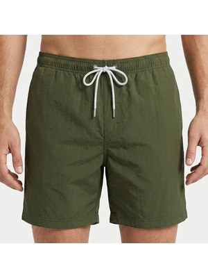 Estiva Erkek Tek Renk Tactel Deniz Şortu Battal