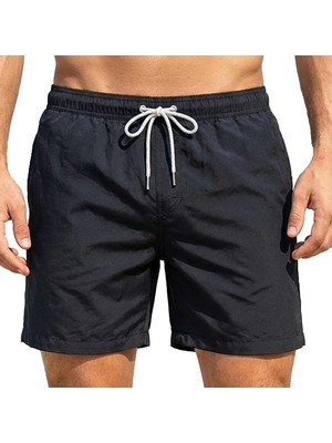 Estiva Erkek Tek Renk Tactel Deniz Şortu Battal