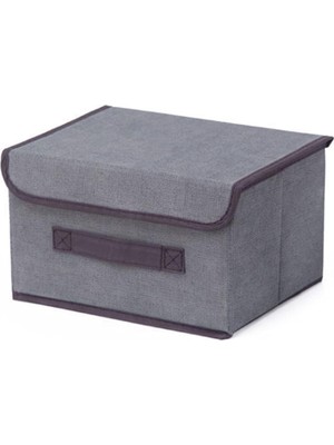 Skygo Kapaklı Saklama Kutuları, Büyük Boy Katlanabilir Kumaş Depolama Kutusu, Toz ve Nem Geçirmez, Aile Yatak Odası Için Pratik Çözüm, Çok Amaçlı Organizasyon Kutusu