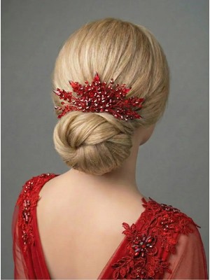 Magic Tiara Kristal Taşlı Şık Saç Tarağı – Örgü ve Topuz Saçlar Için Özel Tasarım