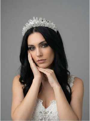 Magic Tiara Taşlı Gelin Tacı – Işıltılı Prenses Model