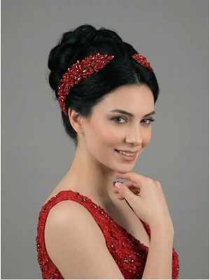 Magic Tiara El Yapımı Kristal Taşlı Ikili Saç Bandı – Zarif ve Işıltılı Özel Gün Aksesuarı