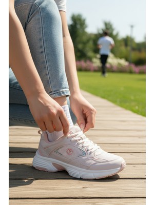 Enoch Kadın Nefes Alan File Saya Ergonomik Tasarım Rahat Yürüyüş Sneaker