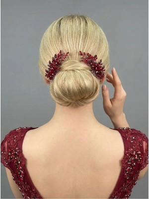 Magic Tiara Kristal Çift Saç Tokası – Özel Günler Için Işıltılı Aksesuar