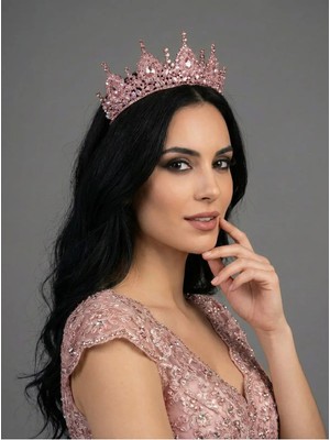 Magic Tiara El Yapımı Kristal Taç – Işıltılı ve Göz Alıcı Özel Gün Aksesuarı