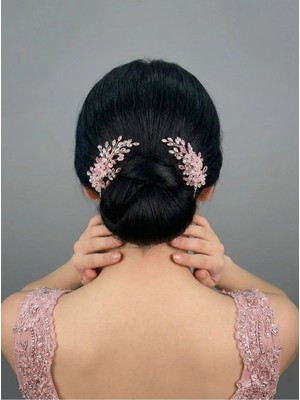 Magic Tiara Kristal Çift Saç Tokası – Özel Günler Için Işıltılı Aksesuar
