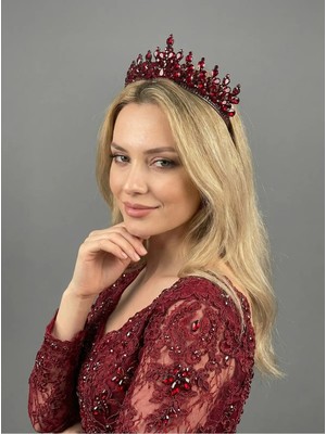 Magic Tiara Kristal Taşlı El Yapımı Taç – Özel Günler Için Işıltılı Seçim
