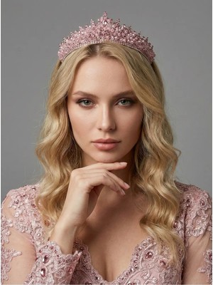 Magic Tiara Kristal Taşlı Taç – Zarif ve Gösterişli Özel Gün Tacı