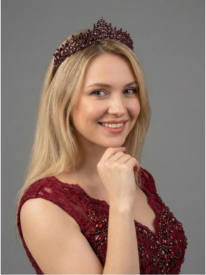 Magic Tiara Kristal Taşlı Zarif Gelin Tacı - Işıltılı Düğün Saç Aksesuarı