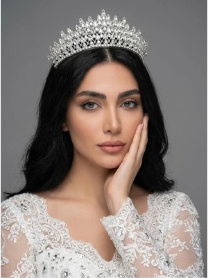 Magic Tiara Işıltılı Kristal Taşlı Prenses Tacı – Özel Günler Için Göz Alıcı Seçim