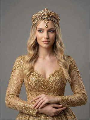 Magic Tiara Kristal Gelin Tacı – 7 Farklı Renk Seçeneğiyle Işıltılı Zarafet