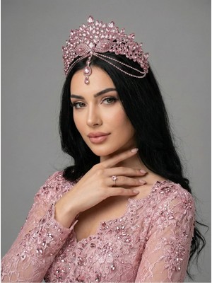 Magic Tiara Kristal Taşlı Işıltılı Gelin Tacı – 8 Renk Seçeneğiyle Göz Alıcı Zarafet