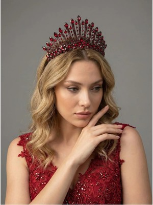 Magic Tiara Işıltılı Kına Gecesi Tacı – Kristal Taşlı Gösterişli Model