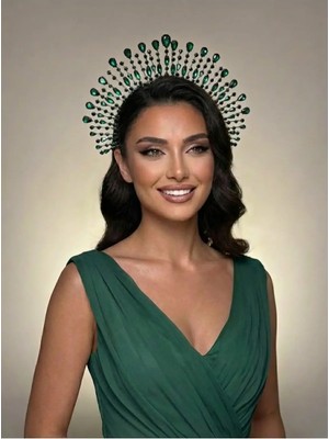 Magic Tiara Kristal Işıltılı Gelin Tacı – 7 Renk Seçeneğiyle Işıldayın