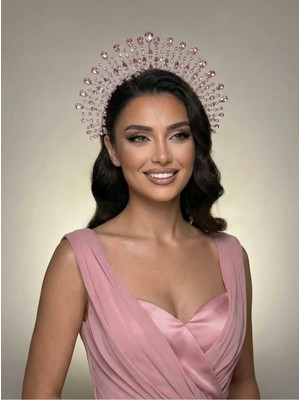 Magic Tiara Kristal Işıltılı Gelin Tacı – 7 Renk Seçeneğiyle Işıldayın