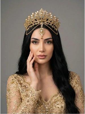 Magic Tiara Kristal Gelin Tacı – 7 Renk Seçeneğiyle Işıltılı ve Göz Alıcı