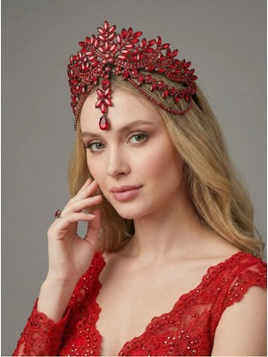 Magic Tiara Kristal Taşlı Gelin Tacı – 7 Farklı Renk Seçeneğiyle Işıltınızı Yansıtın