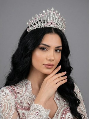 Magic Tiara Işıltılı Kına Gecesi Tacı – Kristal Taşlı Gösterişli Model