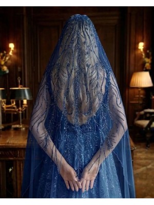 Magic Tiara Taş Işlemeli Gelin Duvak – Işıltılı Tül Duvak