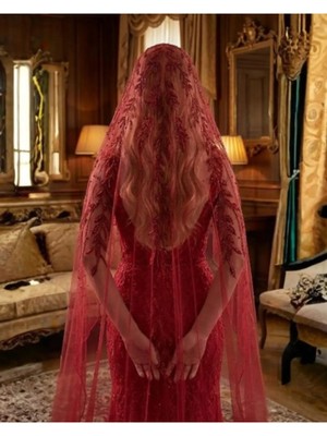 Magic Tiara Zarif Işıltılı Duvak – Gelin Tülü, Parlak Boncuk Detaylı