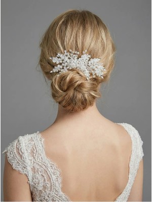 Magic Tiara Kristal Taşlı Şık Saç Tarağı – Örgü ve Topuz Saçlar Için Özel Tasarım