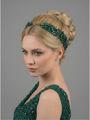 Magic Tiara El Yapımı Kristal Taşlı Ikili Saç Bandı – Zarif ve Işıltılı Özel Gün Aksesuarı