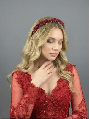 Magic Tiara Kristal Taşlı Saç Bandı – El Yapımı Işıltılı Özel Gün Aksesuarı