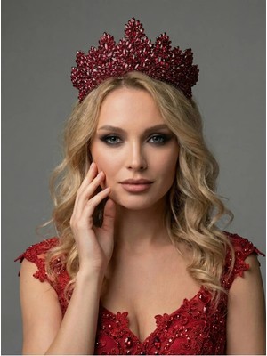 Magic Tiara Işıltılı Kristal Taç – El Yapımı Özel Gün Tacı