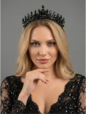 Magic Tiara Kristal Taşlı El Yapımı Taç – Özel Günler Için Işıltılı Seçim