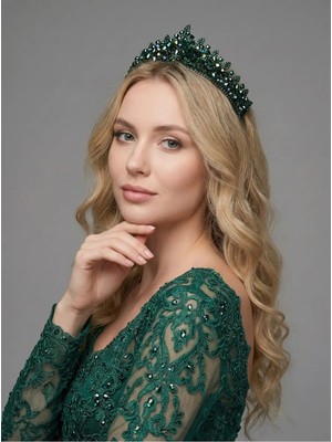 Magic Tiara Kristal Taşlı Taç – Zarif ve Gösterişli Özel Gün Tacı