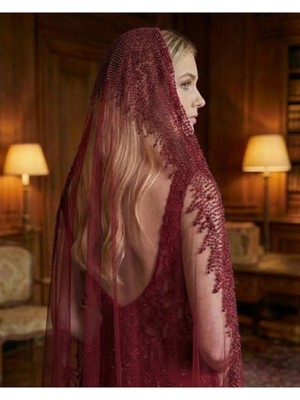 Magic Tiara Işlemeli Gelin Duvak – El Işçiliği Zarafet