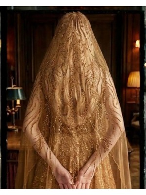 Magic Tiara Taş Işlemeli Gelin Duvak – Işıltılı Tül Duvak