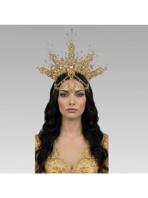 Magic Tiara El Yapımı Güneş Işığı Gelin Tacı – Farklı Renk Seçenekleriyle