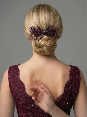 Magic Tiara Kristal Taşlı Saç Tokası – El Yapımı Özel Gün Aksesuarı