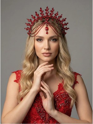 Magic Tiara Işıltılı Kristal Gelin Tacı – 7 Renk Seçeneğiyle Zarafetin Ta Kendisi