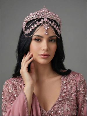 Magic Tiara Kristal Gelin Tacı – 7 Farklı Renk Seçeneğiyle Işıltılı Zarafet