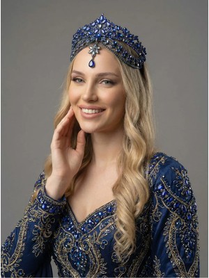 Magic Tiara Kristal Gelin Tacı – 7 Farklı Renk Seçeneğiyle Işıltılı Zarafet