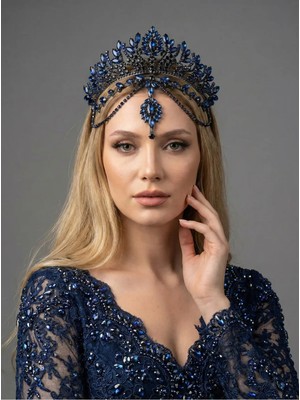 Magic Tiara Kristal Gelin Tacı – 7 Renk Seçeneğiyle Işıltılı ve Göz Alıcı