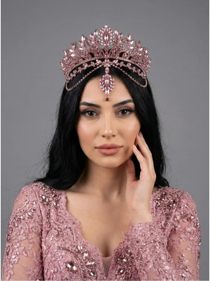 Magic Tiara Kristal Gelin Tacı – 7 Renk Seçeneğiyle Işıltılı ve Göz Alıcı