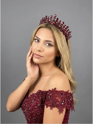 Magic Tiara Kristal Taşlı Işıltılı Gelin Tacı - Zarif Düğün Saç Aksesuarı