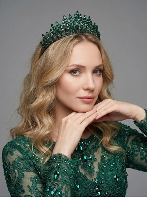 Magic Tiara Işıltılı Kristal Taşlı Prenses Tacı – Özel Günler Için Göz Alıcı Seçim