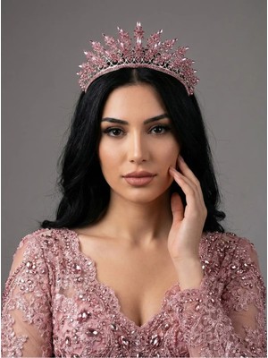 Magic Tiara Kraliyet Işıltılı Kristal Gelin Tacı