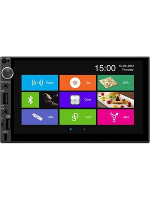 Twogo GO-I3356 Double Teyp 7 Inch Ekran Yansıtma 4*50W Usb/bt/sd/fm/aux Geri Görüş Kamerası