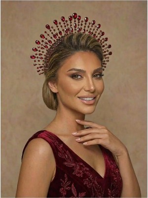 Magic Tiara Kristal Işıltılı Gelin Tacı – 7 Renk Seçeneğiyle Işıldayın